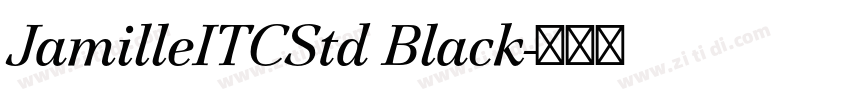 JamilleITCStd Black字体转换